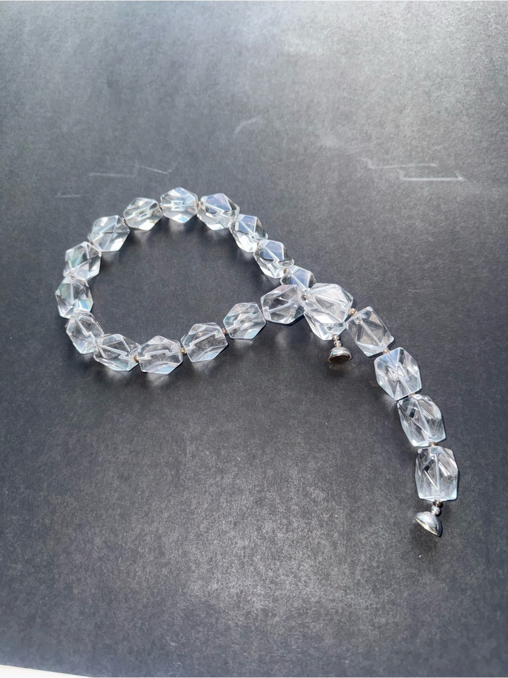 Crystal block necklace — magnetic clasp - Picture 3 of 8